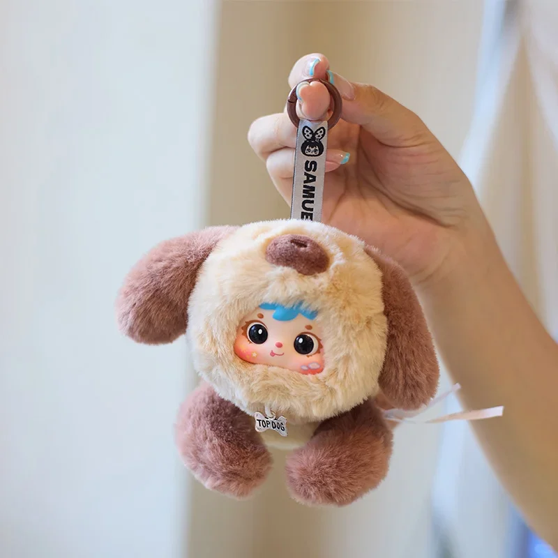 حقيقي صموئيل لينة عبق الرابض جرو سلسلة صندوق أعمى لطيف أفخم دمية حقيبة سلسلة مفاتيح سحر هدية للفتيات والنساء #3