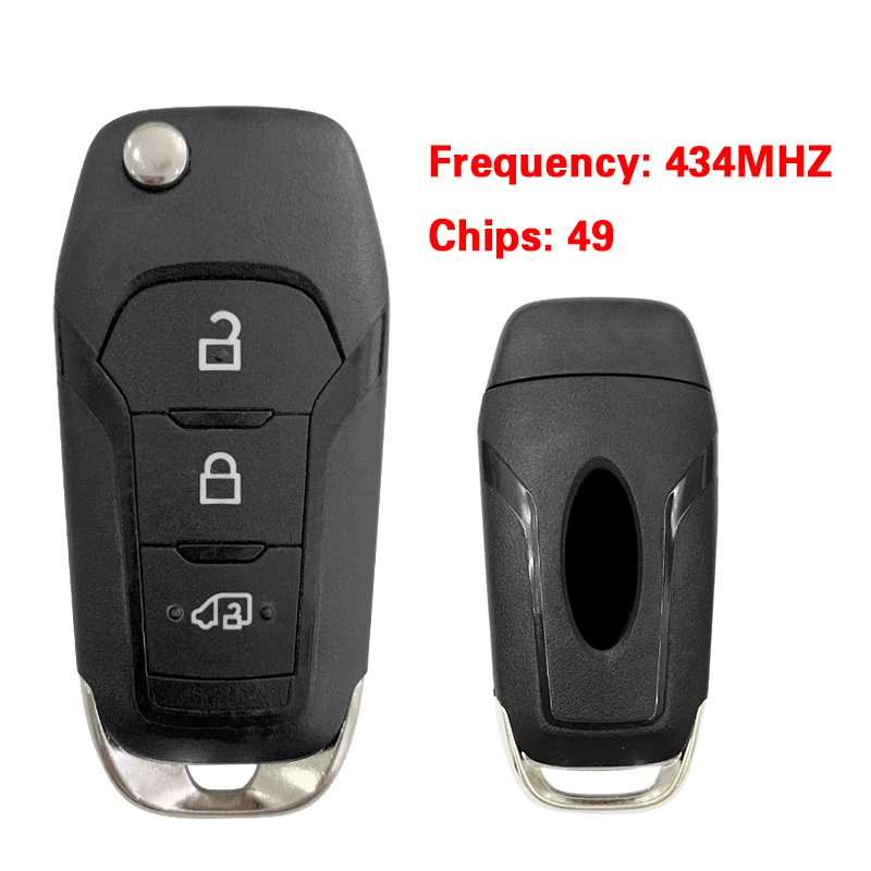 

CN018138 Original 3 Buttons Smart Remote Key Keyless Go Remote Control 434MHz 49 Chip FCC JL3V-15K601-EA For Ford Raptor