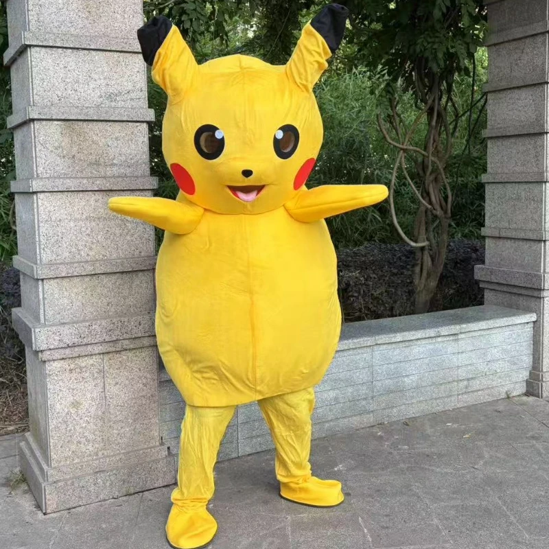 Disfraz de Cosplay de Pikachuer, mascota, ceremonia publicitaria, vestido elegante, fiesta, Animal, Carnaval, Anmie, espectáculos de escenario, accesorios sorpresa