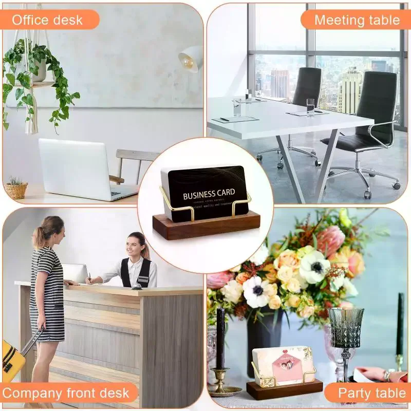 나무 명함 홀더 정리함 사무실 책상 디스플레이 스탠드  - Tech Accessories For Office Desk 리뷰 및 가격
