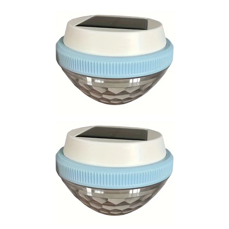 ABBO-lumières flottantes LED à énergie solaire, étanches, 7 Modes de changement de couleur, 2 pièces pour piscines, fontaines, éclairage de jardin