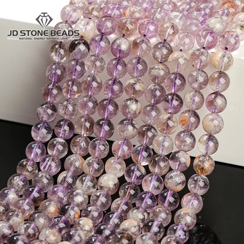 

Natural Purple Astrist Amethyst Beads Beautiful Crystal Spacer Bead 6 8 10mm For Jewelry Making Diy Necklace Braceelt Accessory