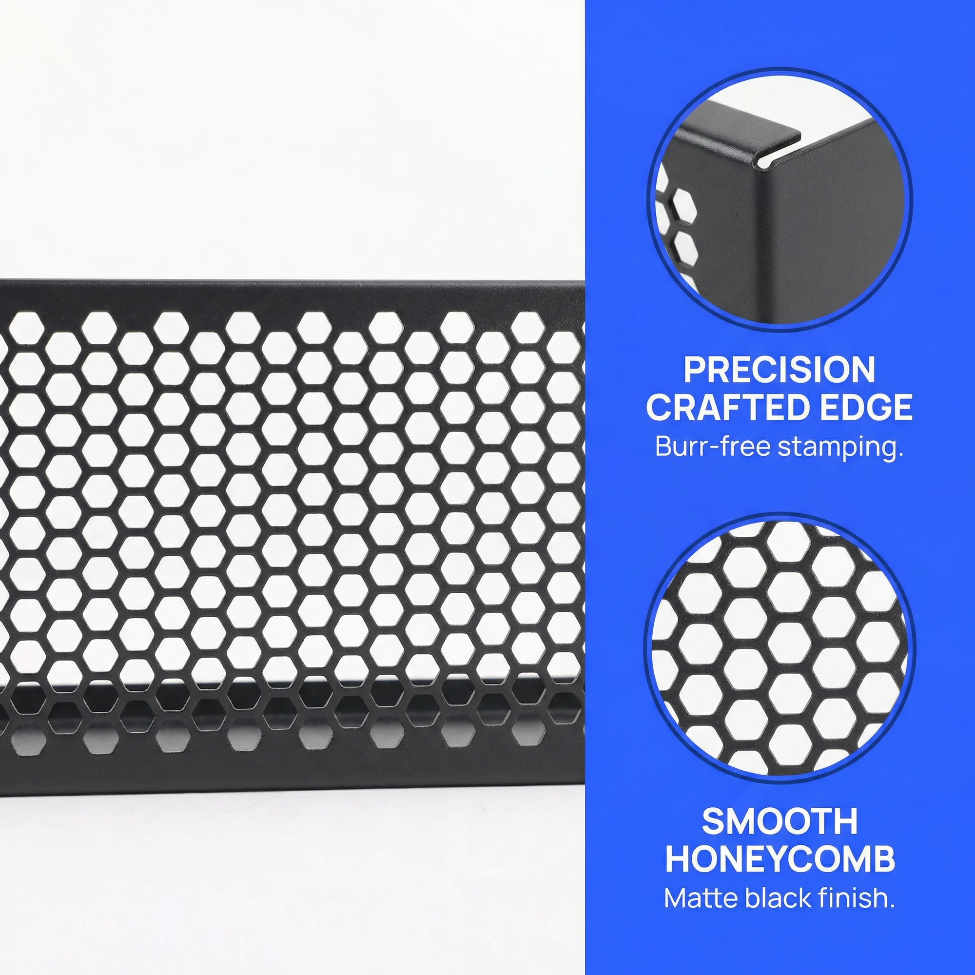 1/2/5PCS 1U/2U/4U Honeycomb  Venting Blank Panel for 19in Server Rack Cabinet、Network Cabinet or Enclosure, Black
