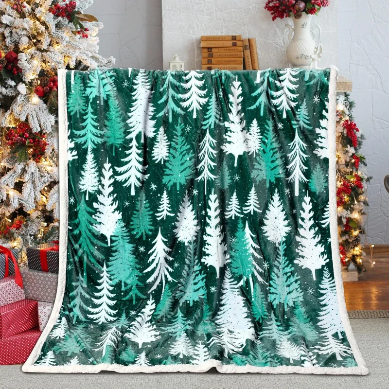 

Christmas blanket, winter vacation flannel blanket, bedroom sofa decoration blanket, 80INX60IN