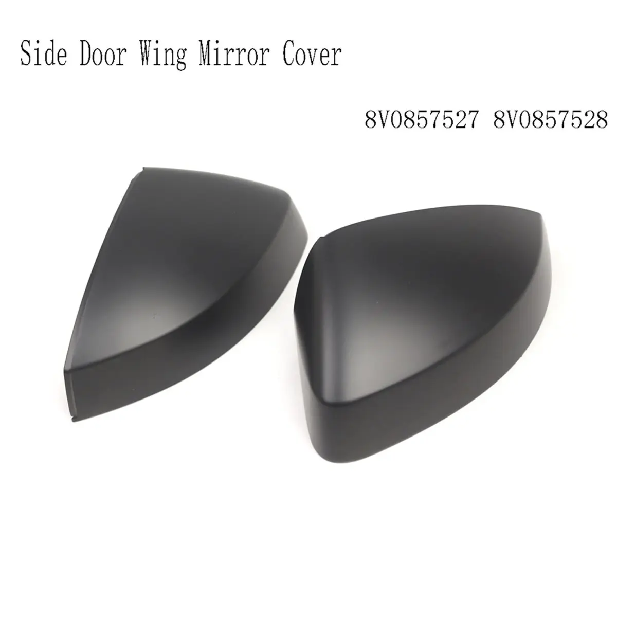 11-1Pair Rearview Mirror Covers Backup Mirror Cap Side Door Wing Mirror Cover for Audi A3 2013-2017 8V0857527 8V0857528