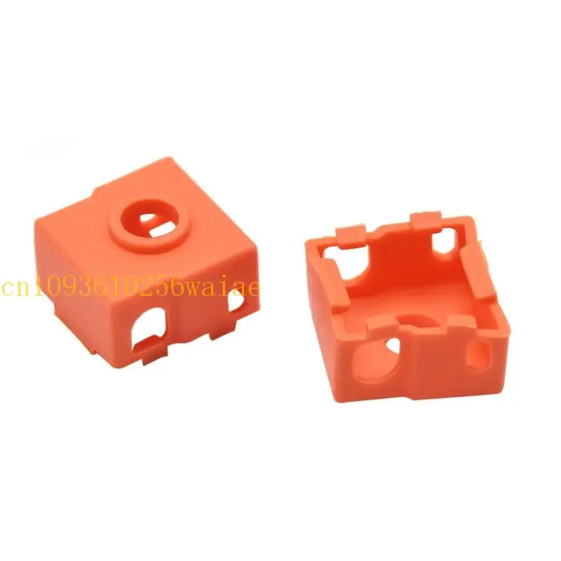 652F ร้อนซิลิโคนถุงเท้าฮีตเตอร์บล็อกซิลิโคนฝาครอบตัวเรือนป้องกันสำหรับอุปกรณ์เสริมเครื่องพิมพ์ CR6