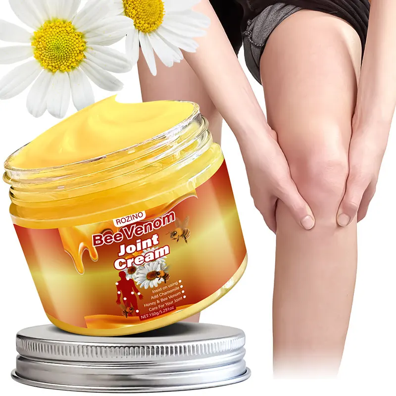 Rozino Bee Venom Joint and Body Skin Care Cream, the Texture Is Dense and Delicate, Applies Smoothly, Feels Warm and Skin-Friendly, and Is Not Sticky. It Can Nourish the Skin Throughout the Body and Around the Joints, Soothing Dry and Tight Skin. Take a Small Amount and Apply and Rub In, and Combine with Massage to Aid Absorption, Meeting the Daily Needs for Moisturizing and Nourishing the Skin of the Whole Body and Joint Areas.