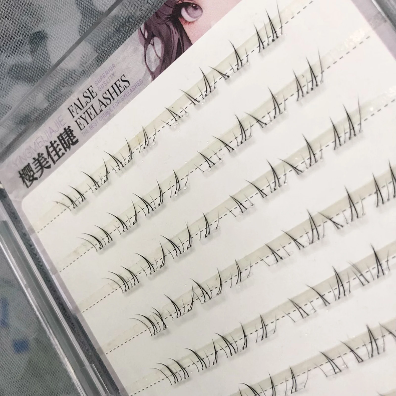 4-6mm Klebefreie Falsche Wimpern Neuer Koreanischer Stil Untere Wimpern Natürliche Künstliche Wimpern Untere Wimpernbüschel C-Curl Schwarze Wimpern – Detail 7