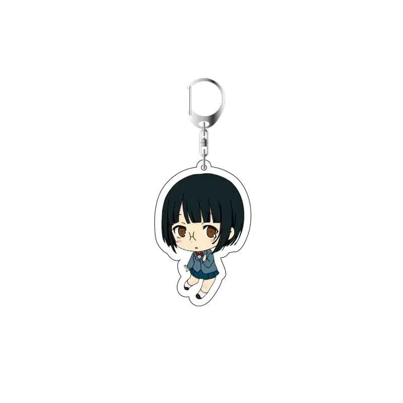 Anime Durarara!! Standoff Keychain Cartoon Figures DRRR Orihara Izaya Acrylic Key Ring Gifts Pendant llavero Keyring