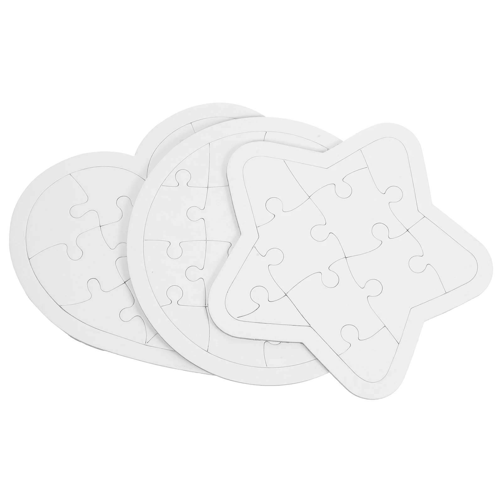 6 stücke Färbung Puzzle Blank Papier Graffiti DIY Zeichnung Cartoon Bord Kind Kreative Spiel Kleinkind Sicher Abgerundete Kanten für Jungen