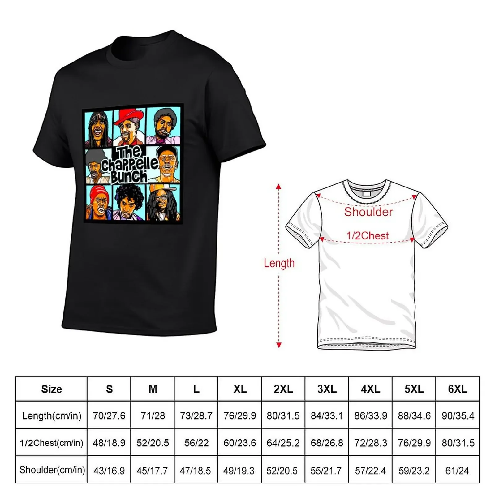 THE CHAPPELLE BUNCH COMEDY CENTRAL T-Shirt T-shirts oversize graphic t shirts plus sizes animal prinfor boys tee shirts for men