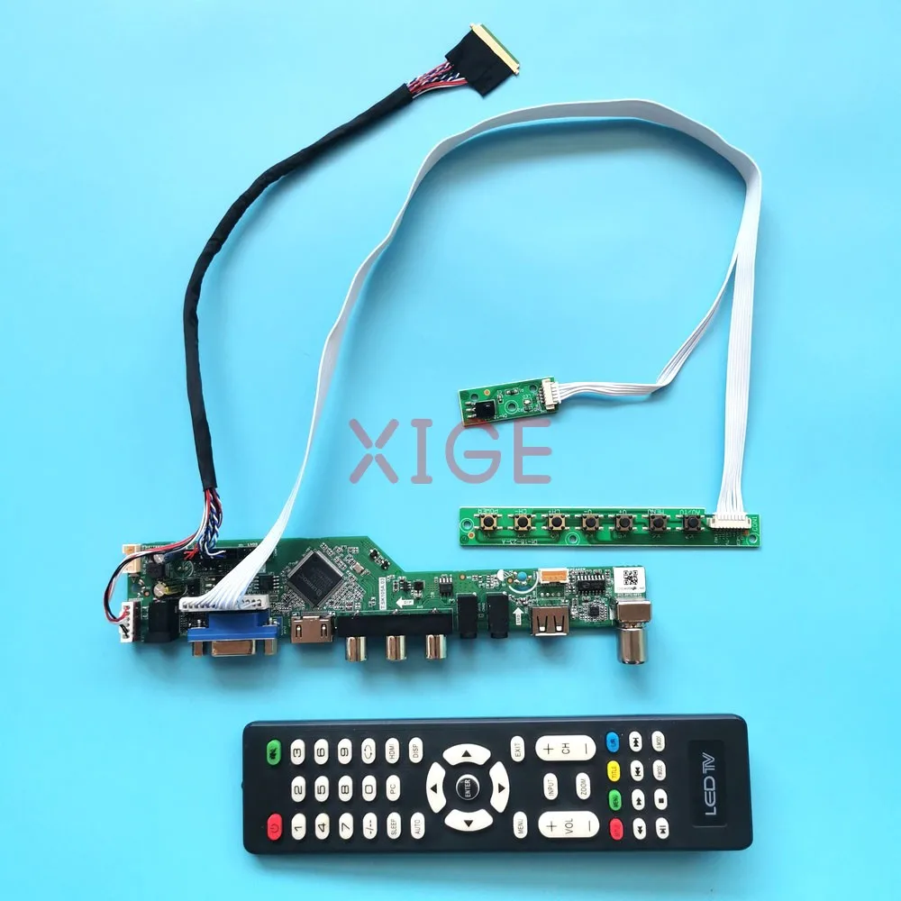 

Плата драйвера контроллера для BT140GW01 V.4/V.5/V.6/V.9, матрица ноутбука USB + AV + VGA + HDMI 1366x768 14 дюймов, аналоговый телевизор LVDS, 40-контактный комплект «сделай сам»