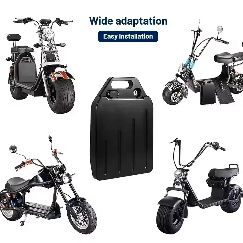 New Citycoco Electric Scooter Battery 60V 20Ah-100Ah for 250W~1500W Motorcycle/bicycle Waterproof LithiumBattery + 67.2V Charger