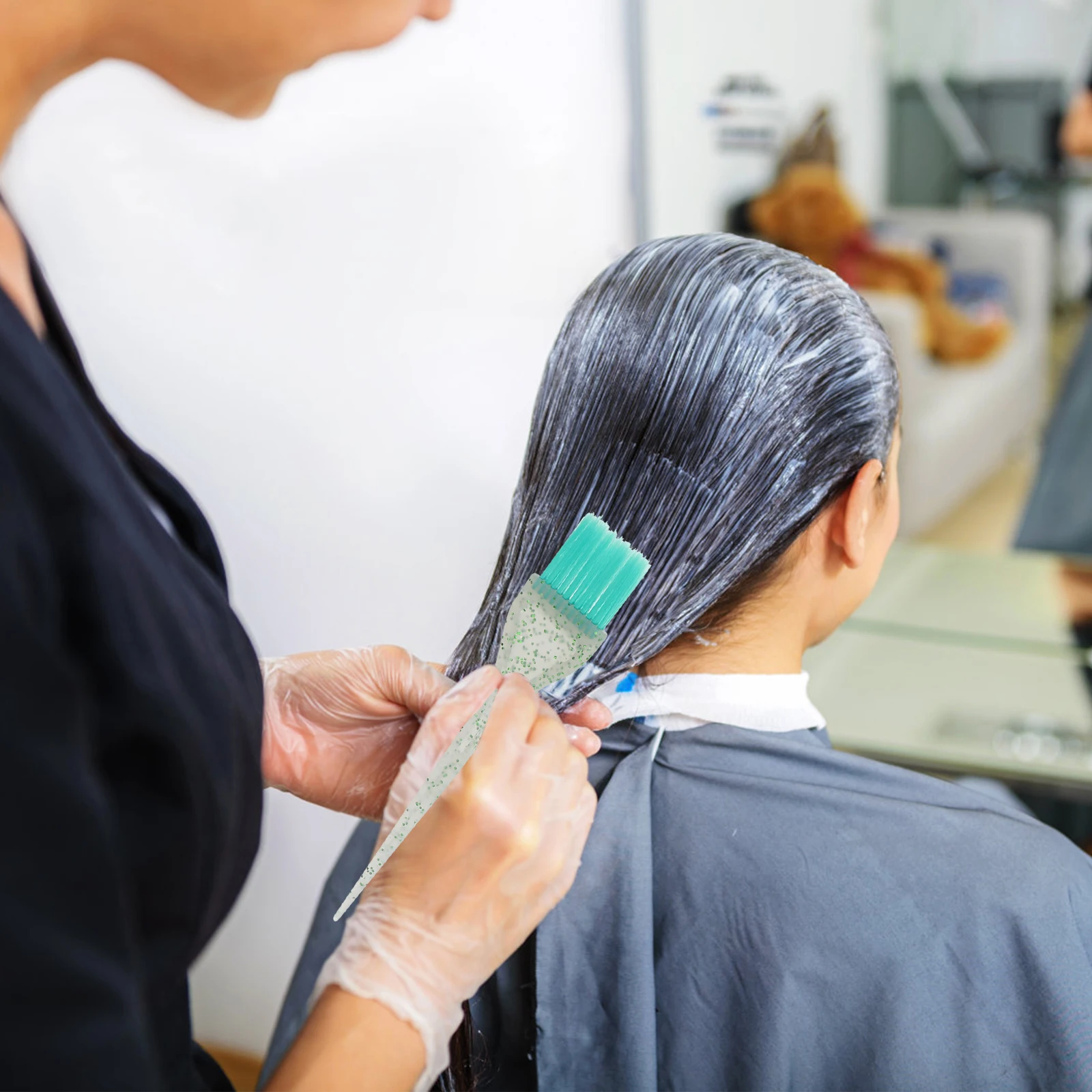 

1Set Hair Tint Brush and Bowl Set Ultra Soft Bristles for Smooth Dye Spread Professional Hair Coloring Kit for Home and Salon