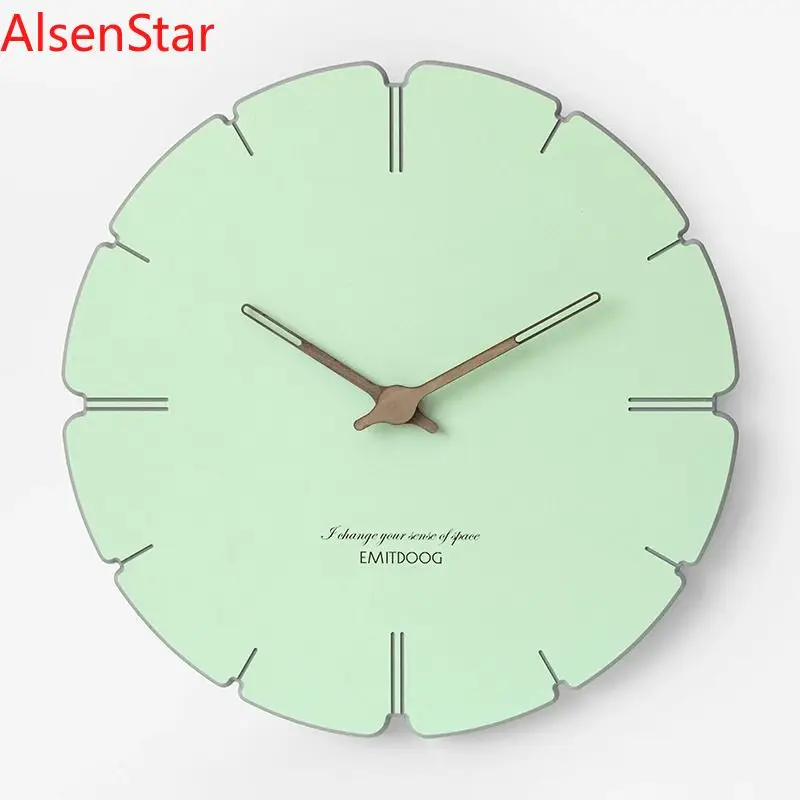 

Designer Original Simple Wall Decorative Clock Nordic Quartz Silent Living Room Wall Hanging Clocks Watch Home Decoration
