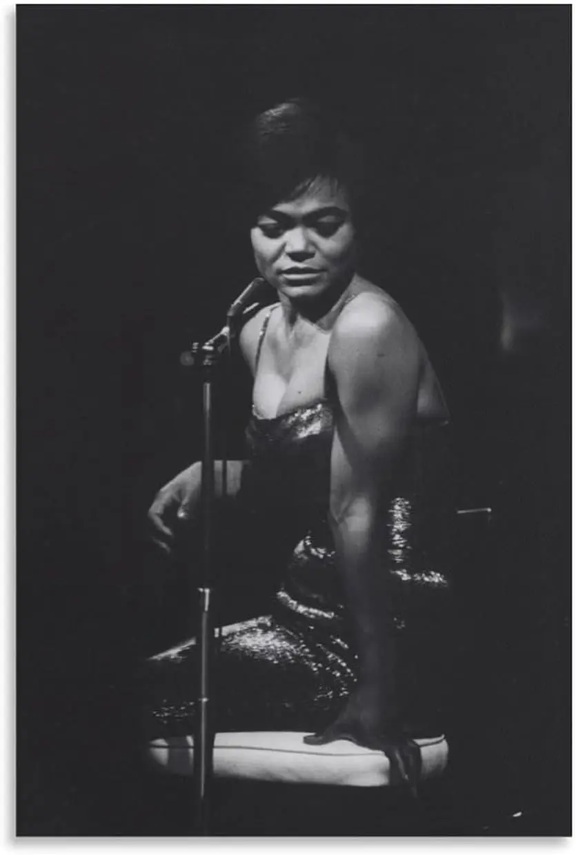 ملصق مطبوع عتيق باللونين الأبيض والأسود من Eartha Kitt (12) ملصق فني جداري لغرفة النوم مطبوع لديكور المنزل صورة معلقة