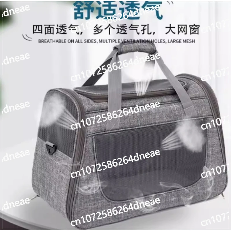 Breathable Portable Outing Puppy Carrier Pull Rod Box Pet Trolley Case Cat Travel Transport Bag
