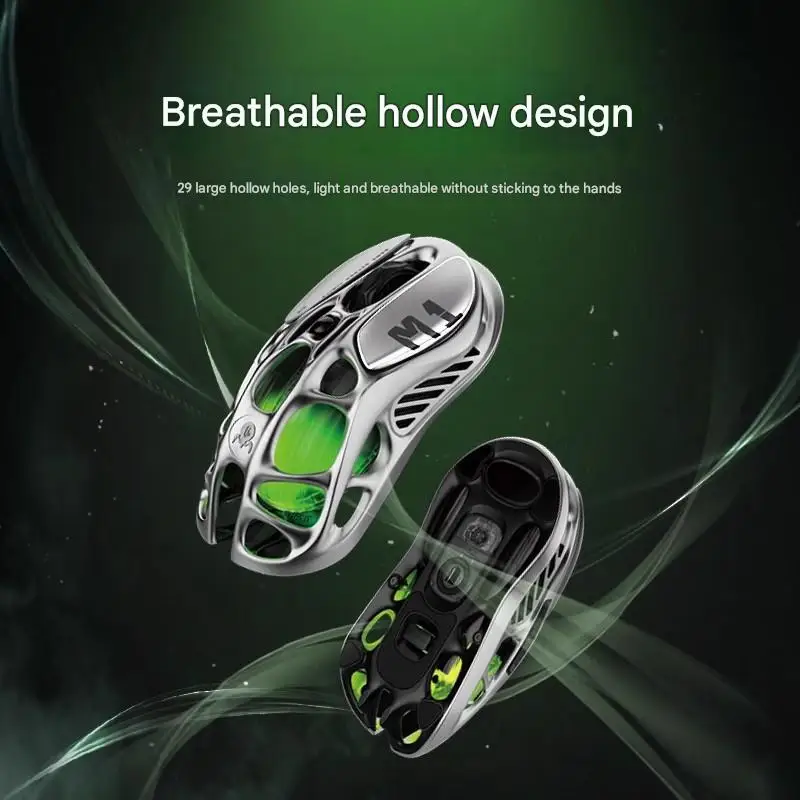 Gravastar Mouse Wireless PAW3395 Ergonomic Senior Battery RGB Hollow Bluetooth Three-Mode Magnesium Alloy E-Sports Gaming Mouse