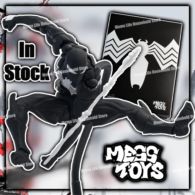 

In Stock Mess Toys Figure Spider Black Suit Neighbor Symbiote Scarlet Spider Kaine Parker Red Anime Action Figure Gifts Toys