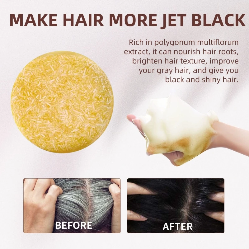 Xà phòng gội kiểm soát dầu Xà phòng gội đầu trắng đến đen Làm sạch sâu xà phòng gừng