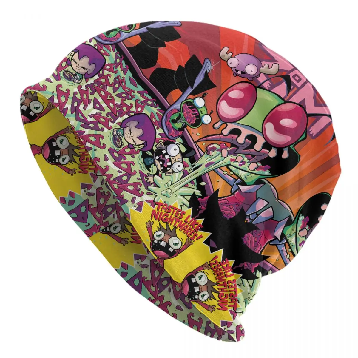 Custom I-Invaders Z-Zims Manga Movie Bonnet Hats Knitted Hat For Women Men Winter Warm Skullies Beanies Caps