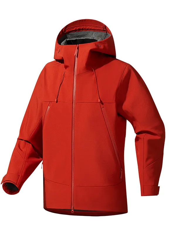 

Men's Waterproof Outdoor Jaet Spring Autumn New Sle Hooded Windproof Workwear Jaet Casual Soft ell Outerwear