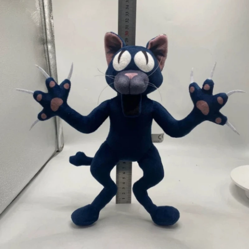 

99 Nights In The Forest Black Cat Plush Toy Cute Soft Stuffed Cartoon Doll For Adult Collectors Home Decor Holiday Gift