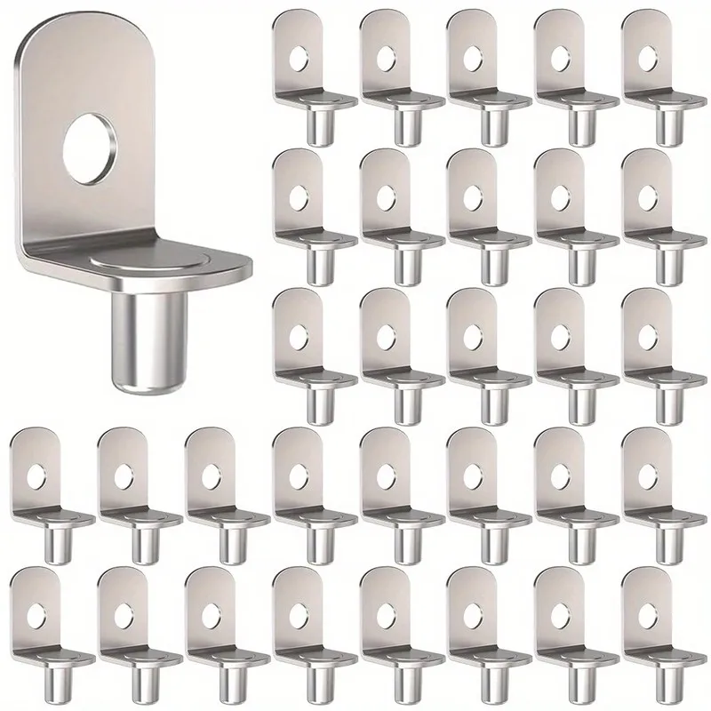 55 pcs 5*8mm Iron Shelf Support Pegs Rust Resistant Finish, designed for Bookshelf Support, Sturdy Load Support