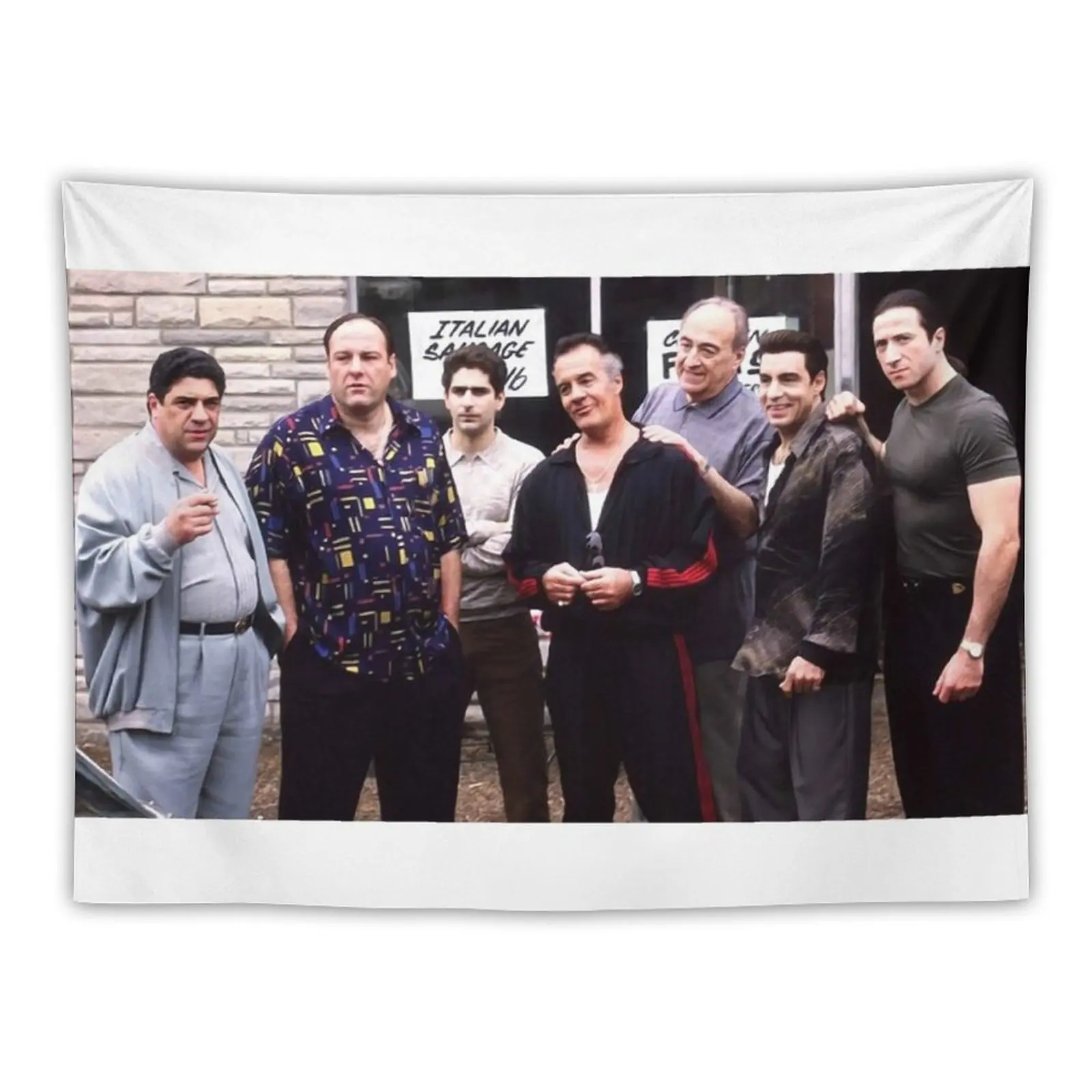 

New The Sopranos Satriale's Group Tapestry Decoration For Rooms Wall Tapestry Decorative Wall Tapestry