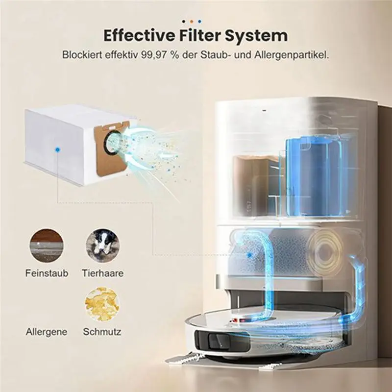 HLZS-Replacement Parts For Robot Vacuum X20 + / X20 Plus Washable Filter Mop Cloth Dust Bag Main Side Brush And Cover