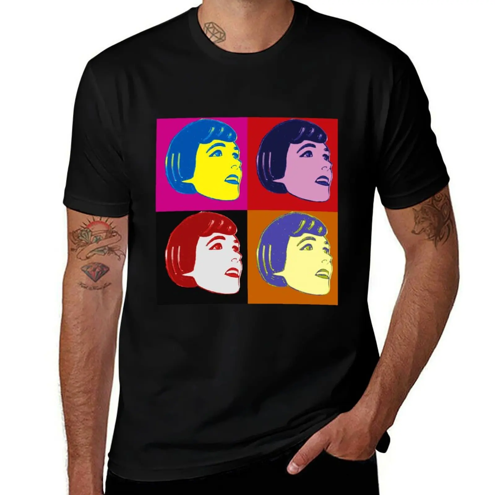 

Julie Andrews Pop Art T-Shirt t shirts for man graphic tees anime tshirt cotton tshirt 100% T-shirt