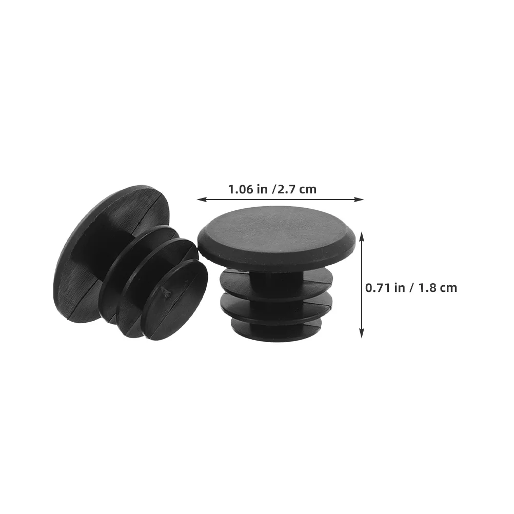 50Pcs Bike Handlebar End Plugs Bicycle Bar End Caps Secure Fit Dustproof Lightweight Replacement for Cycling