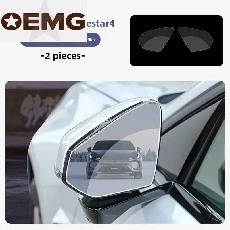 

For Polestar 4 HD mirrors rain film rain and glare films and rearview mirrors rain film sticker accessories