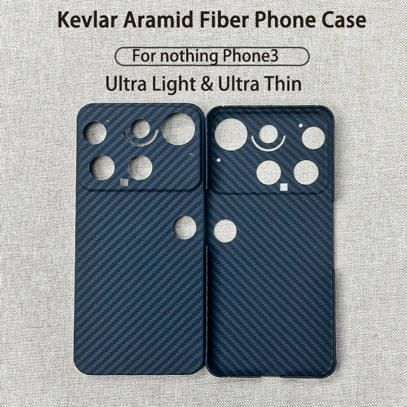1500D Aramid Kevlar Fiber Phone Case For Nothing Phone 3 Lightweight Heat Dissipation Camera Raised Protection Business Case