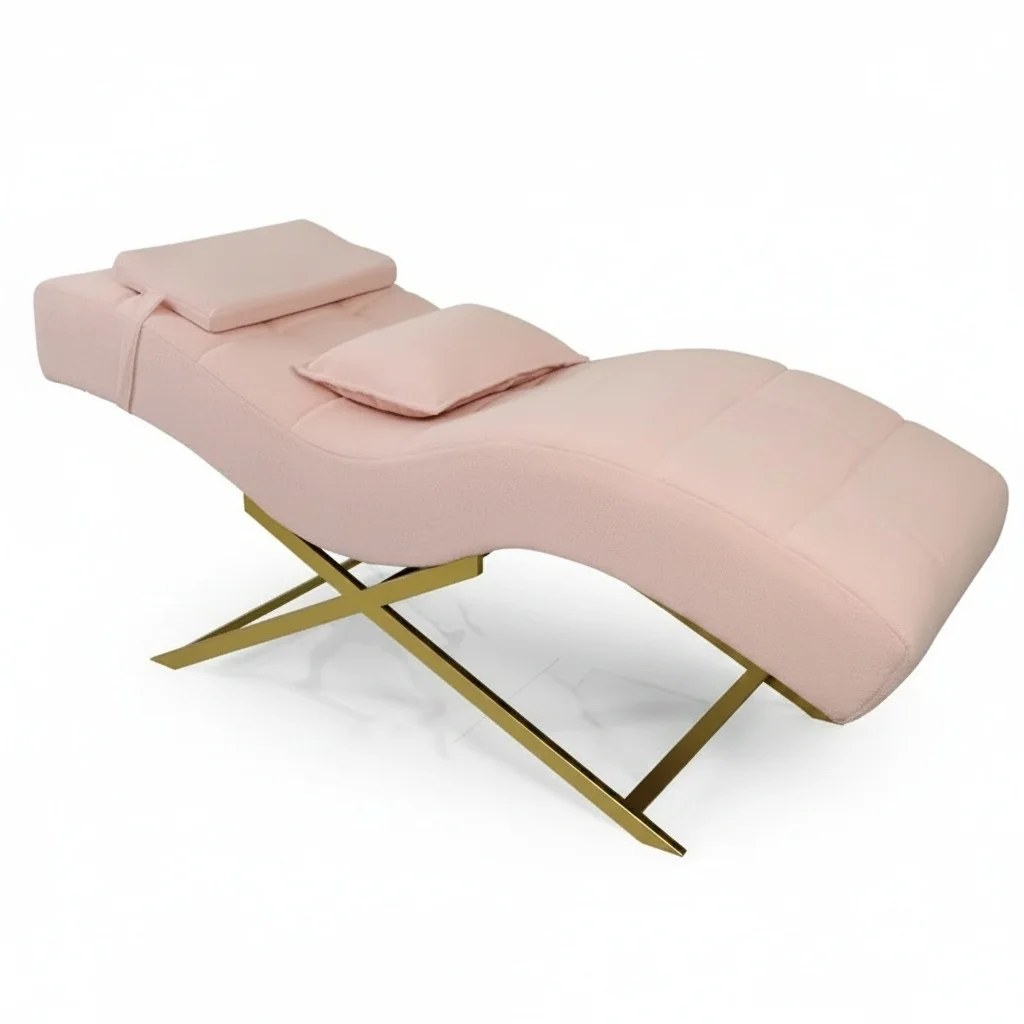 

Beauty Bed, Velvet Solid Wood Massage Table, Commercial Salon Facial Bed, Heavy Duty Spa Treatment Bed, ISO9001