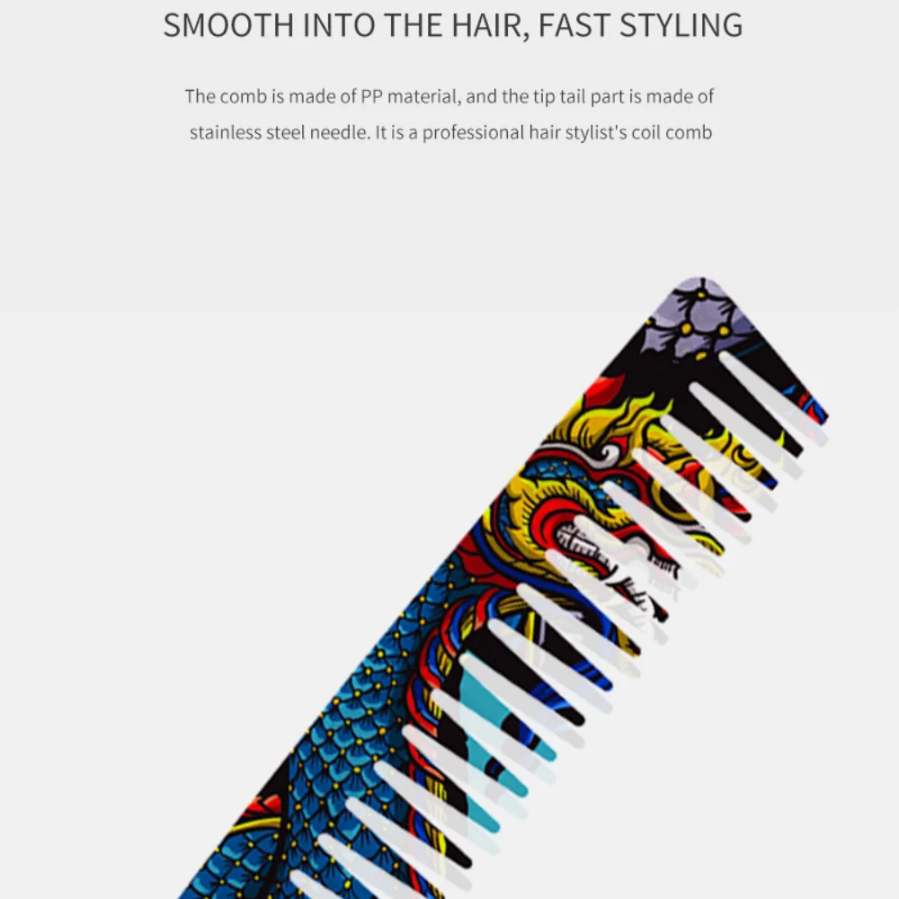 Plastic Haircut Comb Colorful Grooming Hair Clipper Comb Hair Styling Tools Brushing Combing Edge Hair Brushes Hairstylist