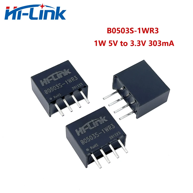 Free Shipping 50pcs/lot Small Size B0503S-1WR3 1W 3.3V 303mA DC DC Converter Isolated Power Supply Module Smart Home