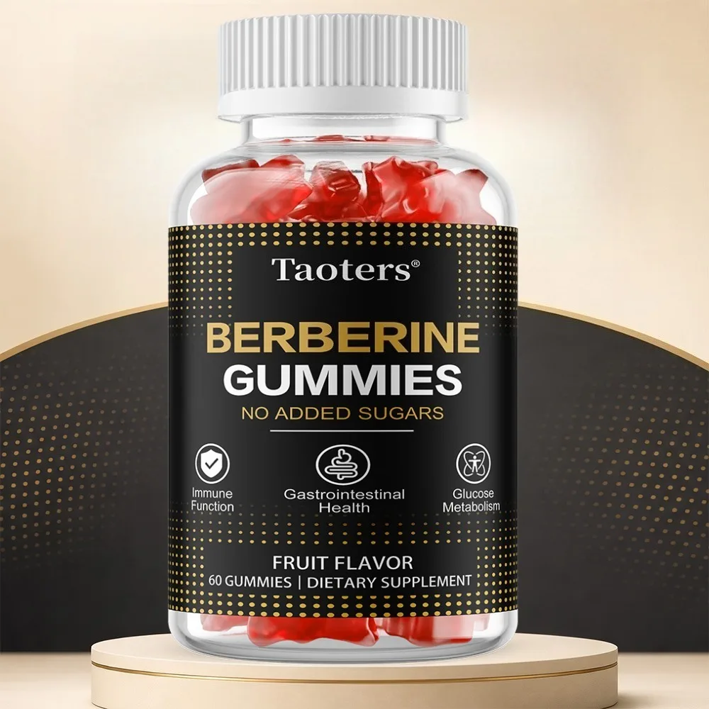 Berberine Gummies with Ceylon Cinnamon, Sugar-Free Formula for Metabolism & Heart Health Support, Natural Energy, Vegan, Non-GMO