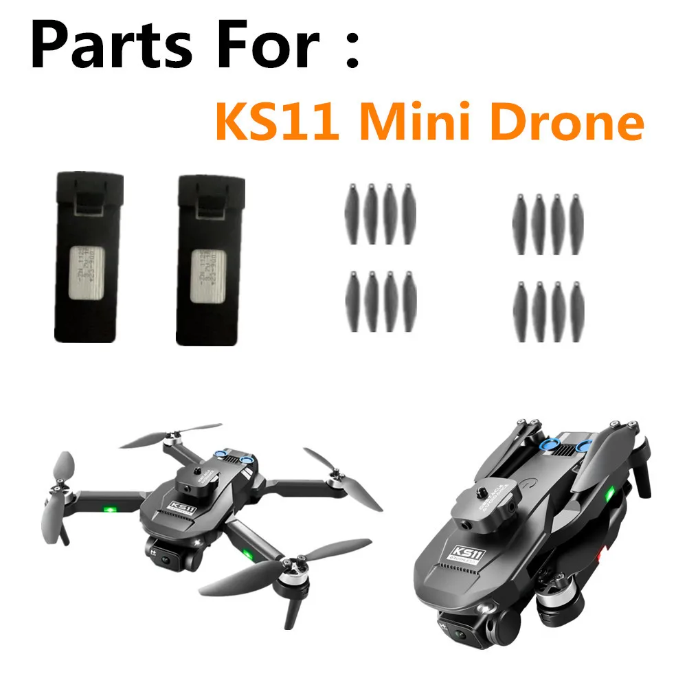 

Drone Battery Accessories 3.7V 1800Mah /Propeller Blade / KS11 Mini Drone Original Spare Parts Flying 15 Mins KS11 Dron Battery