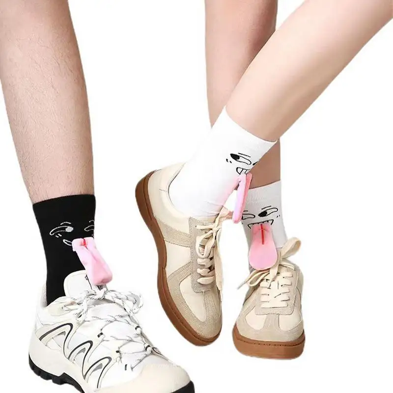 

Couples Novelty Socks 2 Pairs Magnetic Funny Couple Kiss Socks Men And Women Mid-Tube Socks Autumn Sports Socks For Teens