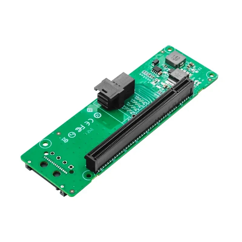 Top-1 Port Pcie Slot Expansion Card SFF-8643 To Pcie X16 Slot Adapter With 15Pin Power Connector