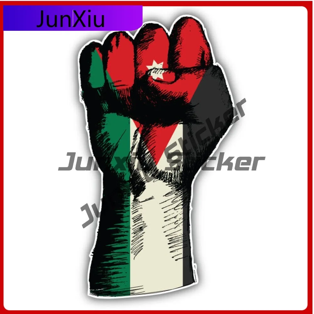 

Jordan Hand Flag Unique Top Quality Fade Resistant Classic Truck Decal Accessory Waterproof Vinyl Car Laptop Window Bumper