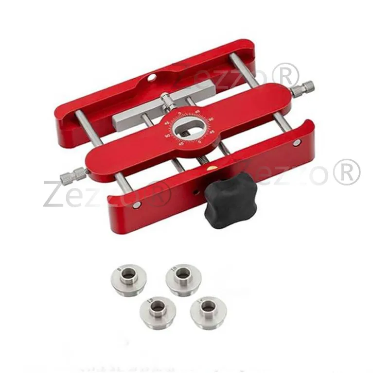 All Metal Precision Mortising Jig Loose Tenon Joinery Jig 2 in 1 Punch Locator Doweling Jig Connector Fastener Woodworking Tools