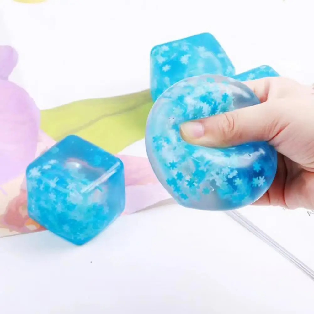 1/3Pcs giocattolo antistress Slow Squeeze Toy Ice Cube palle antistress divertente giocattolo per alleviare l'ansia per bambini adulti regali di compleanno creativi