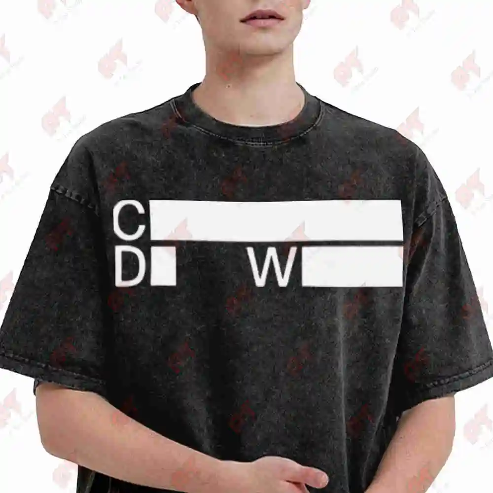 Charlotte De Witte Minimalist CDW Design Vintage Washed Tee Pure Cotton T-Shirt