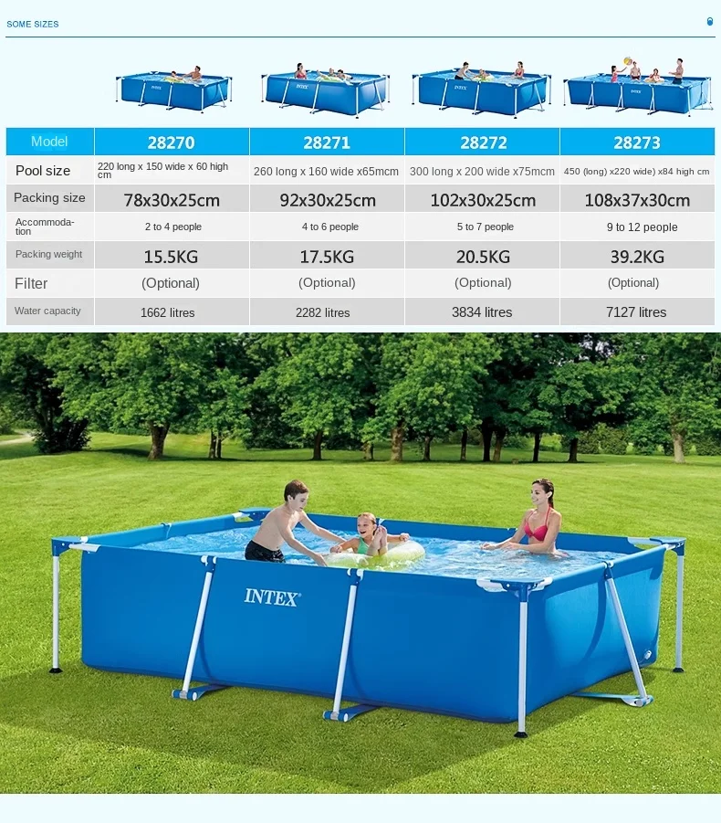 300cm full set metal frame steel rectangular square swimming Pool Pipe Rack Pond Large Bracket above ground filter summer