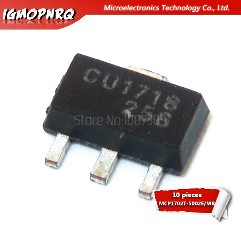 10pcs MCP1702T-5002E/MB MCP1702T-5002E MCP1702T-5002 MCP1702T MCP1702 SOT-89 new original