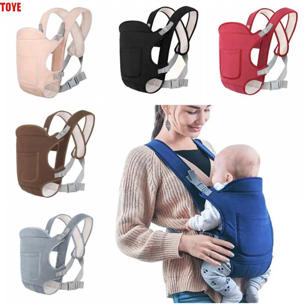 

Solid color Baby Wrap Carrier Multi-Functional Cloth Infant Backpacks Infant Kangaroo Bag Dual-Shoulder Newborn Sling Wrap