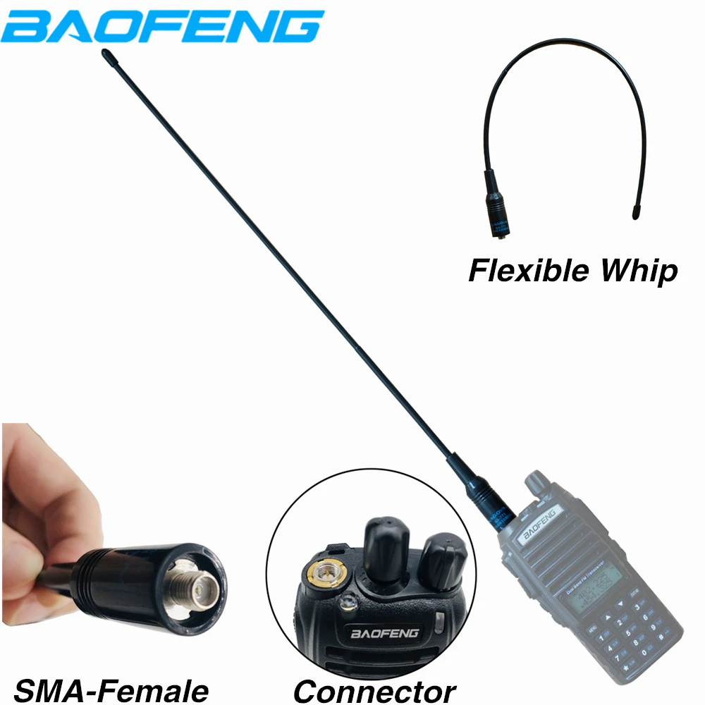 NA-771 SMA-Female Dual Band 10W Antenna for Baofeng UHF VHF 144/430Mhz High-gain Antenna For Baofeng UV-5R UV-82 BF-888S Radio