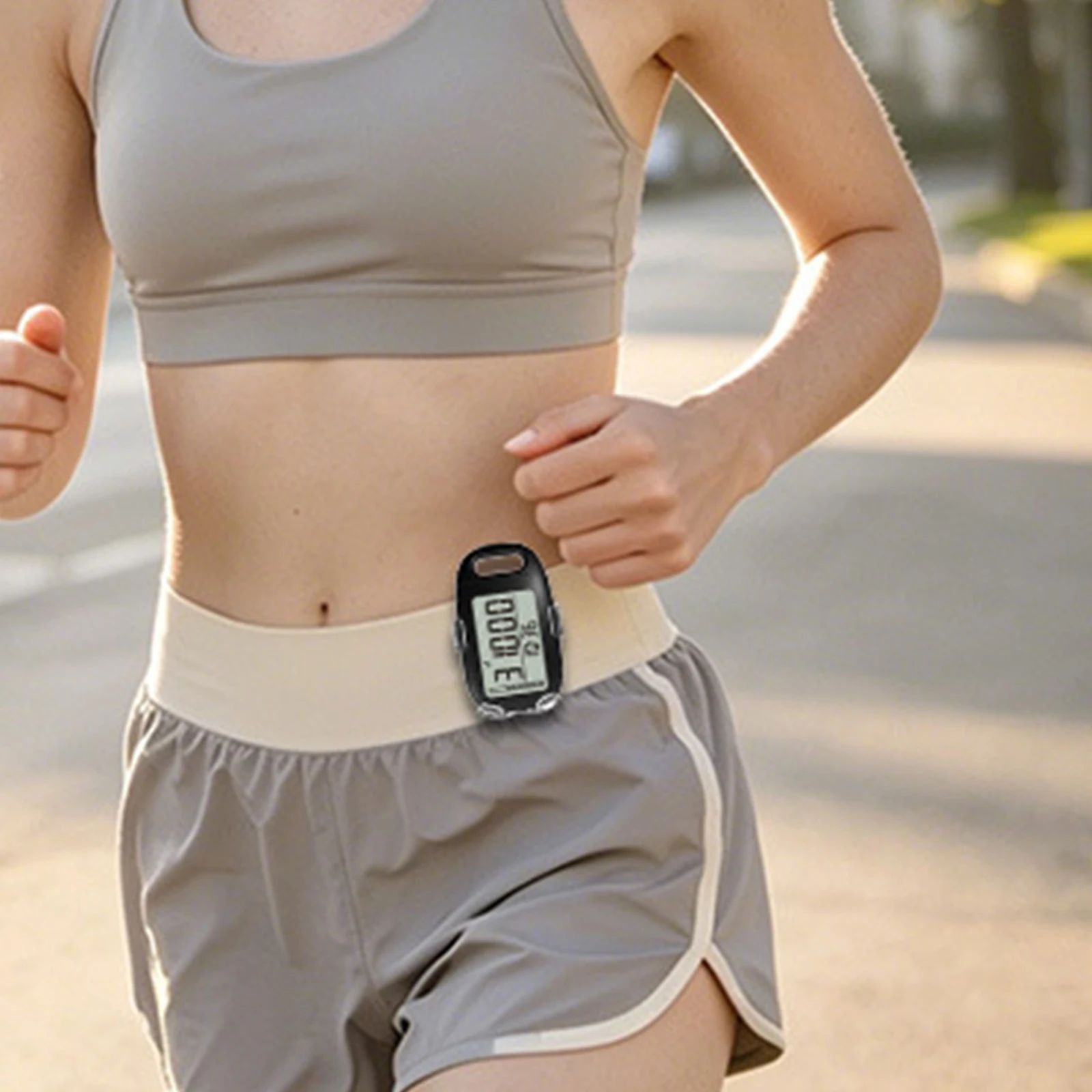 3In1 Accurate Step Tracker with Lanyard Portable Minimalist Sports Monitor Multi-Purpose Walking & Running Calorie Recorder